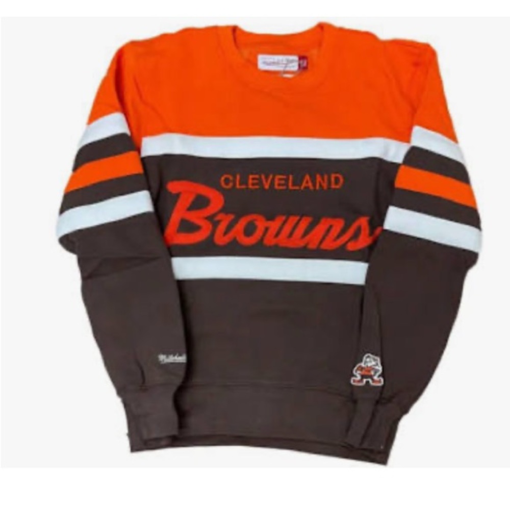 Mitchells & Ness Browns- Official NFL Women’s Crewneck